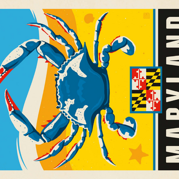 Darstellung des Puzzle Motivs Maryland: The Old Line State 200 Puzzle 3D Modell