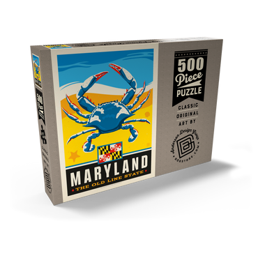 Darstellung des Puzzle Motivs Maryland: The Old Line State 500 Puzzle Schachtel Ansicht2