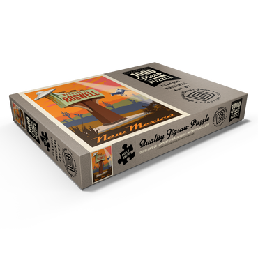 Darstellung des Puzzle Motivs Roswell, New Mexico, Vintage Poster 1000 Puzzle Schachtel Ansicht1