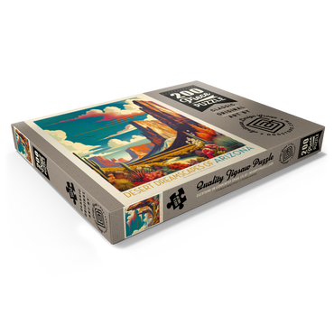 Darstellung des Puzzle Motivs Arizona: Desert Dreamscape, Vintage Poster 200 Puzzle Schachtel Ansicht1