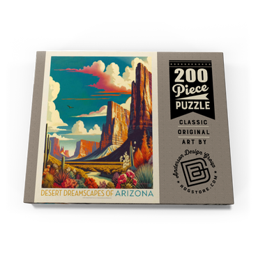 Darstellung des Puzzle Motivs Arizona: Desert Dreamscape, Vintage Poster 200 Puzzle Schachtel Ansicht3