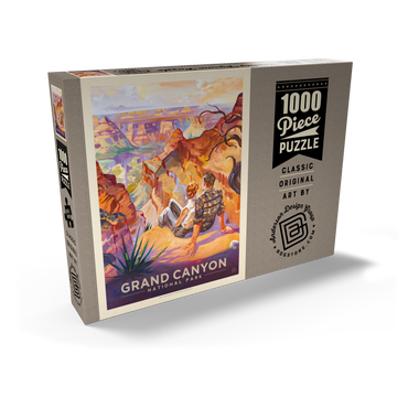 Darstellung des Puzzle Motivs Grand Canyon National Park: A Grand Vista, Vintage Poster 1000 Puzzle Schachtel Ansicht2