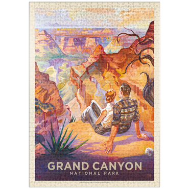 Darstellung des Puzzle Motivs puzzleplate Grand Canyon National Park: A Grand Vista, Vintage Poster 1000 Puzzle