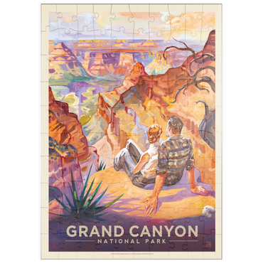 Darstellung des Puzzle Motivs puzzleplate Grand Canyon National Park: A Grand Vista, Vintage Poster 100 Puzzle