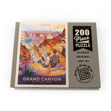 Darstellung des Puzzle Motivs Grand Canyon National Park: A Grand Vista, Vintage Poster 200 Puzzle Schachtel Ansicht3