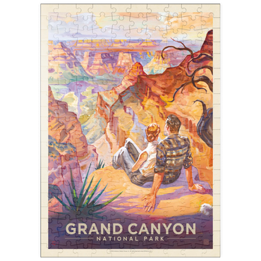 Darstellung des Puzzle Motivs puzzleplate Grand Canyon National Park: A Grand Vista, Vintage Poster 200 Puzzle