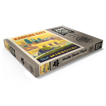 Darstellung des Puzzle Motivs Missouri: Kansas City, Union Station, Vintage Poster 200 Puzzle Schachtel Ansicht1