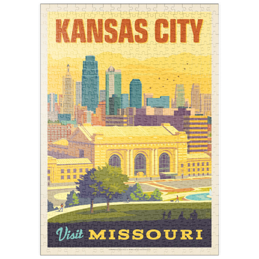 Darstellung des Puzzle Motivs puzzleplate Missouri: Kansas City, Union Station, Vintage Poster 500 Puzzle