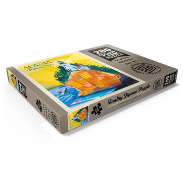 Darstellung des Puzzle Motivs Acadia National Park: Lighthouse (Mod Design), Vintage Poster 200 Puzzle Schachtel Ansicht1