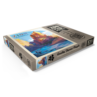 Darstellung des Puzzle Motivs Zion National Park: Angels Landing (Mod Design), Vintage Poster 200 Puzzle Schachtel Ansicht1