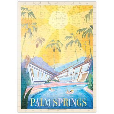 Darstellung des Puzzle Motivs puzzleplate Palm Springs, CA (Mod Design), Vintage Poster 200 Puzzle