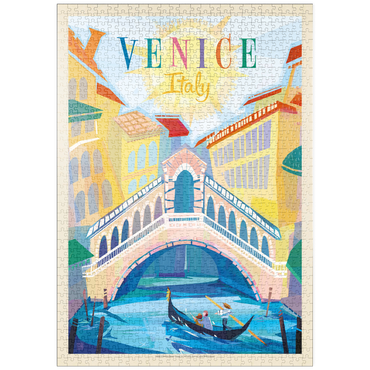 Darstellung des Puzzle Motivs puzzleplate Italy, Venice: (Mod Design), Vintage Poster 1000 Puzzle