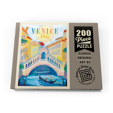 Darstellung des Puzzle Motivs Italy, Venice: (Mod Design), Vintage Poster 200 Puzzle Schachtel Ansicht3