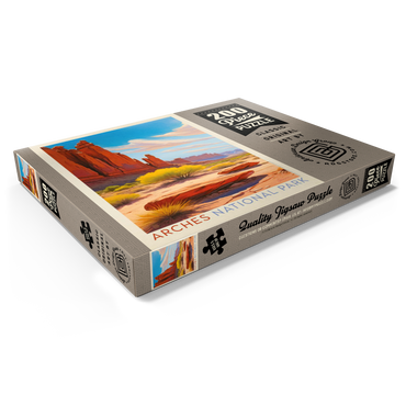 Darstellung des Puzzle Motivs Arches National Park: Park Avenue Trailhead, Vintage Poster 200 Puzzle Schachtel Ansicht1