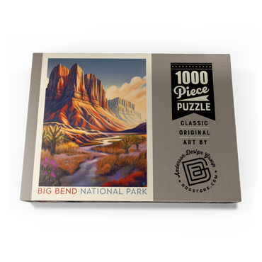 Darstellung des Puzzle Motivs Big Bend National Park: Wonderland, Vintage Poster 1000 Puzzle Schachtel Ansicht3