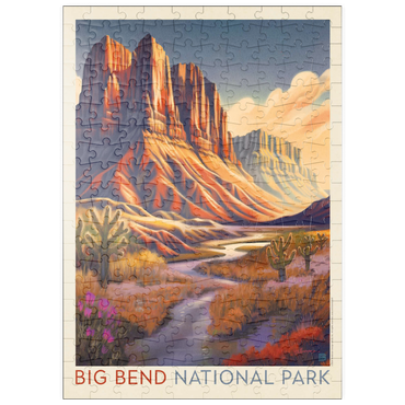 Darstellung des Puzzle Motivs puzzleplate Big Bend National Park: Wonderland, Vintage Poster 200 Puzzle