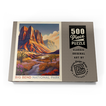 Darstellung des Puzzle Motivs Big Bend National Park: Wonderland, Vintage Poster 500 Puzzle Schachtel Ansicht3