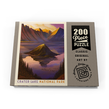 Darstellung des Puzzle Motivs Crater Lake National Park: Morning Glory, Vintage Poster 200 Puzzle Schachtel Ansicht3