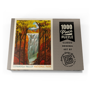Darstellung des Puzzle Motivs Cuyahoga Valley National Park: Autumn Glory, Vintage Poster 1000 Puzzle Schachtel Ansicht3