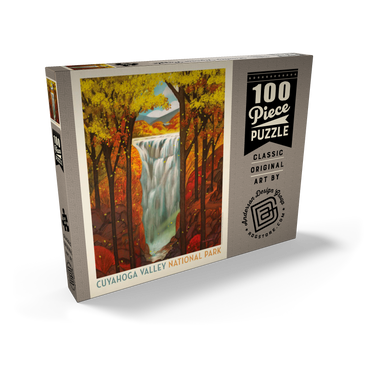 Darstellung des Puzzle Motivs Cuyahoga Valley National Park: Autumn Glory, Vintage Poster 100 Puzzle Schachtel Ansicht2