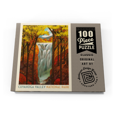 Darstellung des Puzzle Motivs Cuyahoga Valley National Park: Autumn Glory, Vintage Poster 100 Puzzle Schachtel Ansicht3