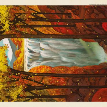 Darstellung des Puzzle Motivs Cuyahoga Valley National Park: Autumn Glory, Vintage Poster 100 Puzzle 3D Modell