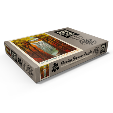 Darstellung des Puzzle Motivs Cuyahoga Valley National Park: Autumn Glory, Vintage Poster 500 Puzzle Schachtel Ansicht1