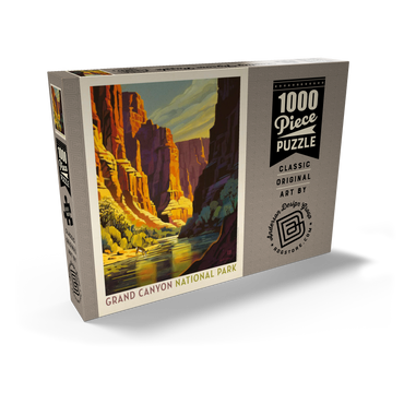 Darstellung des Puzzle Motivs Grand Canyon National Park: Refreshing Shade, Vintage Poster 1000 Puzzle Schachtel Ansicht2