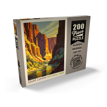 Darstellung des Puzzle Motivs Grand Canyon National Park: Refreshing Shade, Vintage Poster 200 Puzzle Schachtel Ansicht2