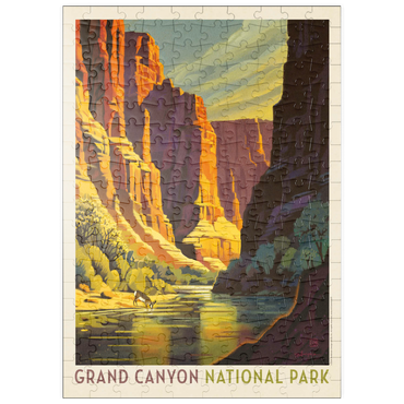 Darstellung des Puzzle Motivs puzzleplate Grand Canyon National Park: Refreshing Shade, Vintage Poster 200 Puzzle