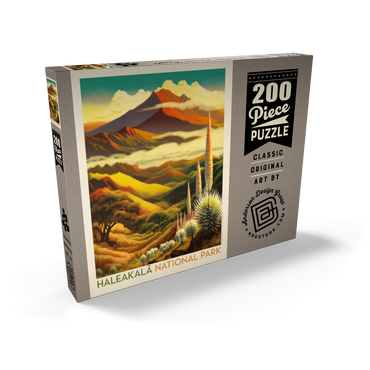 Darstellung des Puzzle Motivs Haleakalā National Park: Above The Clouds, Vintage Poster 200 Puzzle Schachtel Ansicht2