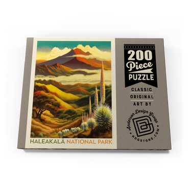 Darstellung des Puzzle Motivs Haleakalā National Park: Above The Clouds, Vintage Poster 200 Puzzle Schachtel Ansicht3