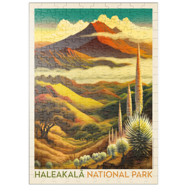 Darstellung des Puzzle Motivs puzzleplate Haleakalā National Park: Above The Clouds, Vintage Poster 200 Puzzle