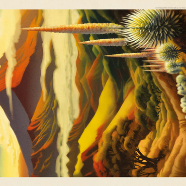 Darstellung des Puzzle Motivs Haleakalā National Park: Above The Clouds, Vintage Poster 200 Puzzle 3D Modell