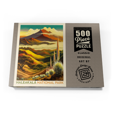 Darstellung des Puzzle Motivs Haleakalā National Park: Above The Clouds, Vintage Poster 500 Puzzle Schachtel Ansicht3