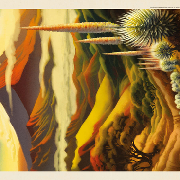 Darstellung des Puzzle Motivs Haleakalā National Park: Above The Clouds, Vintage Poster 500 Puzzle 3D Modell