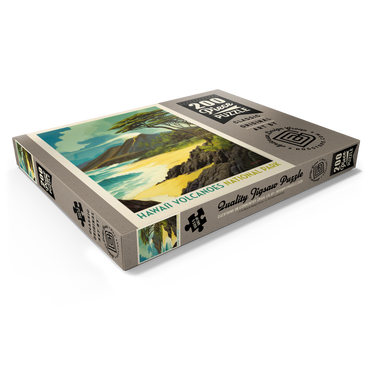 Darstellung des Puzzle Motivs Hawai'i Volcanoes National Park: Lava In The Lagoon, Vintage Poster 200 Puzzle Schachtel Ansicht1