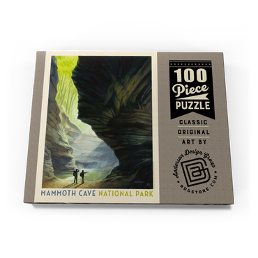 Darstellung des Puzzle Motivs Mammoth Cave National Park: The Light Of Day, Vintage Poster 100 Puzzle Schachtel Ansicht3