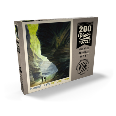 Darstellung des Puzzle Motivs Mammoth Cave National Park: The Light Of Day, Vintage Poster 200 Puzzle Schachtel Ansicht2