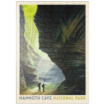 Darstellung des Puzzle Motivs puzzleplate Mammoth Cave National Park: The Light Of Day, Vintage Poster 200 Puzzle