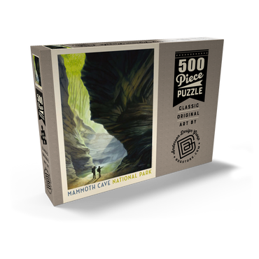 Darstellung des Puzzle Motivs Mammoth Cave National Park: The Light Of Day, Vintage Poster 500 Puzzle Schachtel Ansicht2