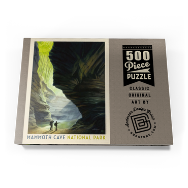 Darstellung des Puzzle Motivs Mammoth Cave National Park: The Light Of Day, Vintage Poster 500 Puzzle Schachtel Ansicht3