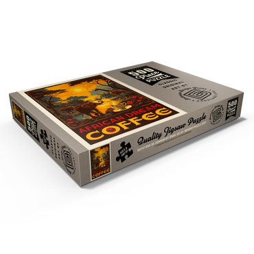 Darstellung des Puzzle Motivs African Dream Coffee, Vintage Poster 500 Puzzle Schachtel Ansicht1