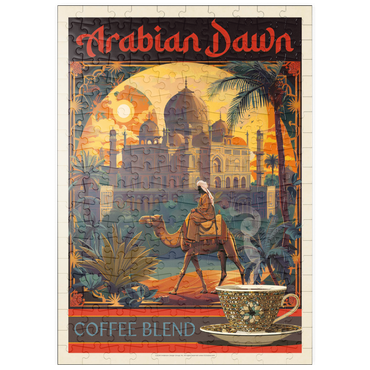 Darstellung des Puzzle Motivs puzzleplate Arabian Dawn Coffee Blend, Vintage Poster 200 Puzzle