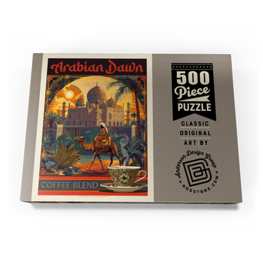 Darstellung des Puzzle Motivs Arabian Dawn Coffee Blend, Vintage Poster 500 Puzzle Schachtel Ansicht3