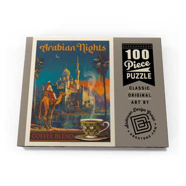 Darstellung des Puzzle Motivs Arabian Nights Coffee Blend, Vintage Poster 100 Puzzle Schachtel Ansicht3
