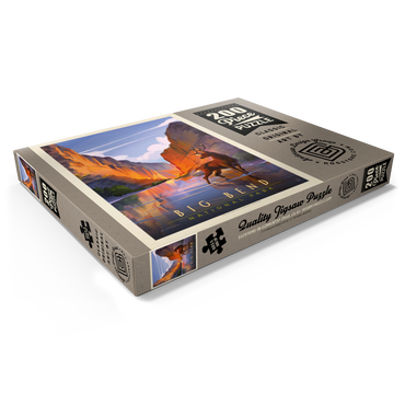 Darstellung des Puzzle Motivs Big Bend National Park: Made In The Shade, Vintage Poster 200 Puzzle Schachtel Ansicht1