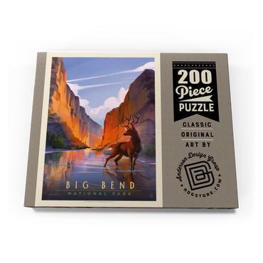 Darstellung des Puzzle Motivs Big Bend National Park: Made In The Shade, Vintage Poster 200 Puzzle Schachtel Ansicht3