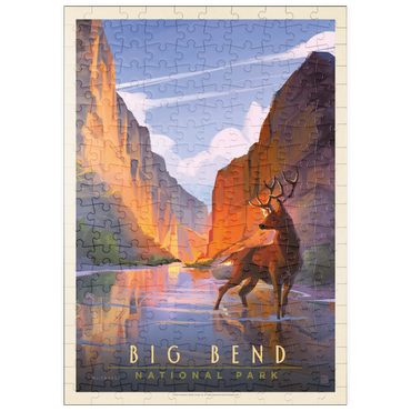 Darstellung des Puzzle Motivs puzzleplate Big Bend National Park: Made In The Shade, Vintage Poster 200 Puzzle