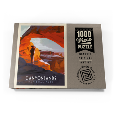Darstellung des Puzzle Motivs Canyonlands: Under Mesa Arch, Vintage Poster 1000 Puzzle Schachtel Ansicht3